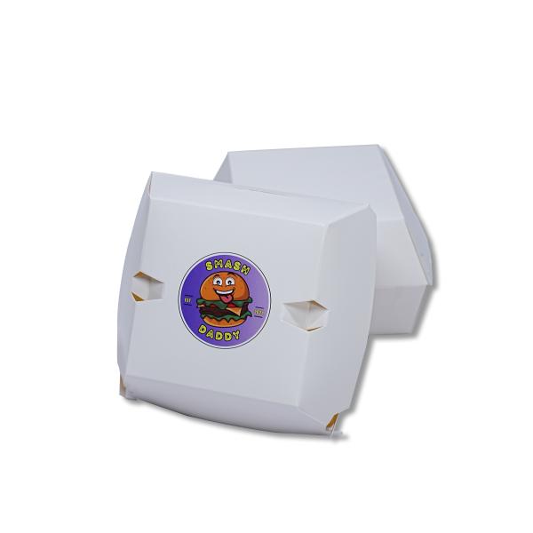 Customized Logo Hamburger Box Packaging Made from Oil Resistant Paper Eco