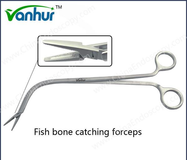 Cheap General Throat Instruments Fish Bone Forceps For OEM Acceptable for sale
