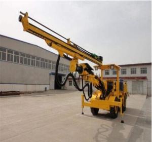 Quality Hinged Chassis Hydraulic Jumbo Drill , High Speed Industrial Mining Equipment wholesale