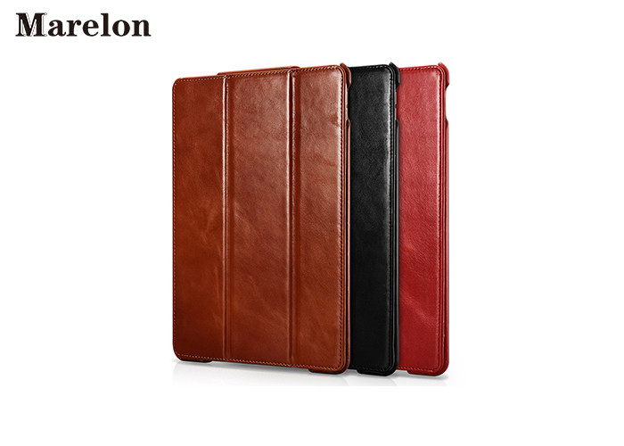 Classical Genuine Leather Ipad Air Case / Ipad Pro Case Protect Tablet Against Dirt