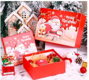 Quality Folding Carton Custom Printed Christmas Paper Gift Packaging Box wholesale