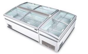Quality Supermarket commercial combined island freezer showcase wholesale
