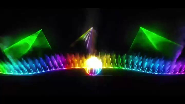 Garden RGB LED Light Floating Dancing Musical Water Fountain