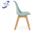 Luxury Suede Modern Wooden Low Back Tufted Dining Room Chairs