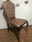 Leather Wrapped 107cm Stainless Steel Restaurant Chairs