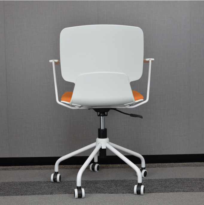 Plastic Swivel Conference Chair PP Office Swivel Chair With Wheels