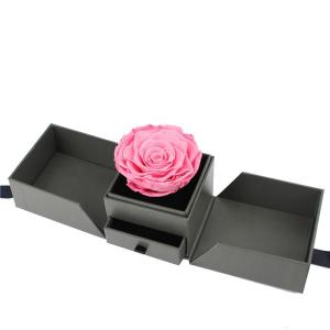 Quality Long Lasting Dried Preserved Rose Gift Box Luxury Design With Drawer Packing wholesale