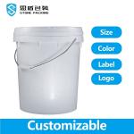 Oil Filter Cap White Five Gallon 20 Litre Paint Bucket With Lid ISO9001