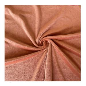 Quality Spandex Polyester Solid Color Super Soft Fabric Coral Red Double Side wholesale