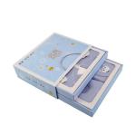 Baby Clothes Cardboard Gift Packaging Boxes Glossy Lamination With PVC Window