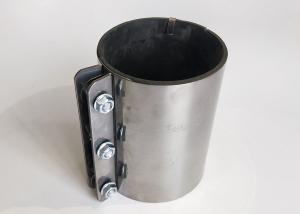 Quality Stainless Steel Heavy Duty Pipe Connector Repair Clamp With Black Rubber Bushing wholesale