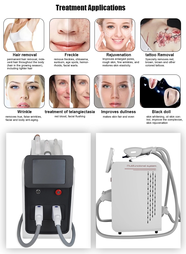 Elight OPT Laser Machine , Multifunction Nd Yag Laser Tattoo Removal Machine