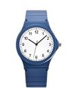 41.5mm Plastic Quartz Watch 3ATM Fashionable Black Plastic