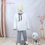 Baby Clothes Kids' Coat Winter Girls Feather Yarn Sweater Pullover Cute Baby