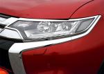 MITSUBISHI Car Headlight Covers , New Outlander 2016 Chromed Head Lamp Bezel and
