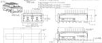 TE 2198224-3 SFP+ Cage Ganged (1x2) with Heat Sink Connector Elastomeric Gasket