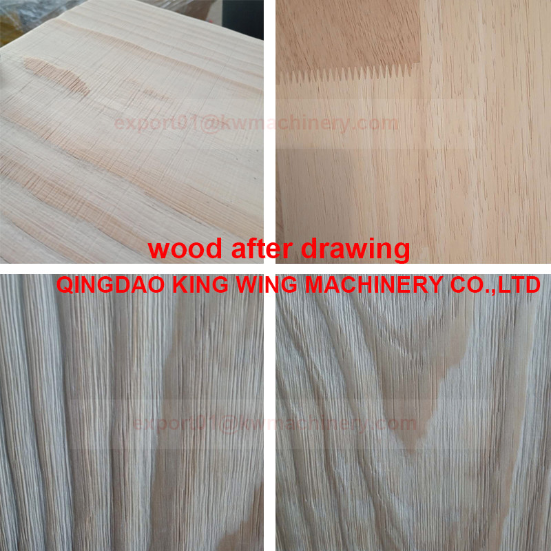 wire roller drawing antique wood making machine