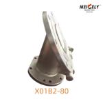X01B2-80 Cleanflow Foot Valve: Ultra - Hygienic Solution for Tank Truck