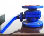 ANSI PTFE flange end cast iron ball valve