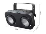 200W RGB Cob Stage LED Audience Blinders Light Warm / Cool White Aluminum Body 2