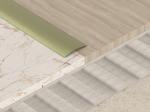 T Shaped Buckles Decorative Aluminium Angle Strip 10mm Floor Curved Cover Strip