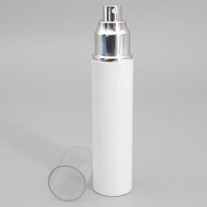 Quality 36mm 85ml PET Cylindrical Spray Bottle Silver Sprayer Clear Cap wholesale
