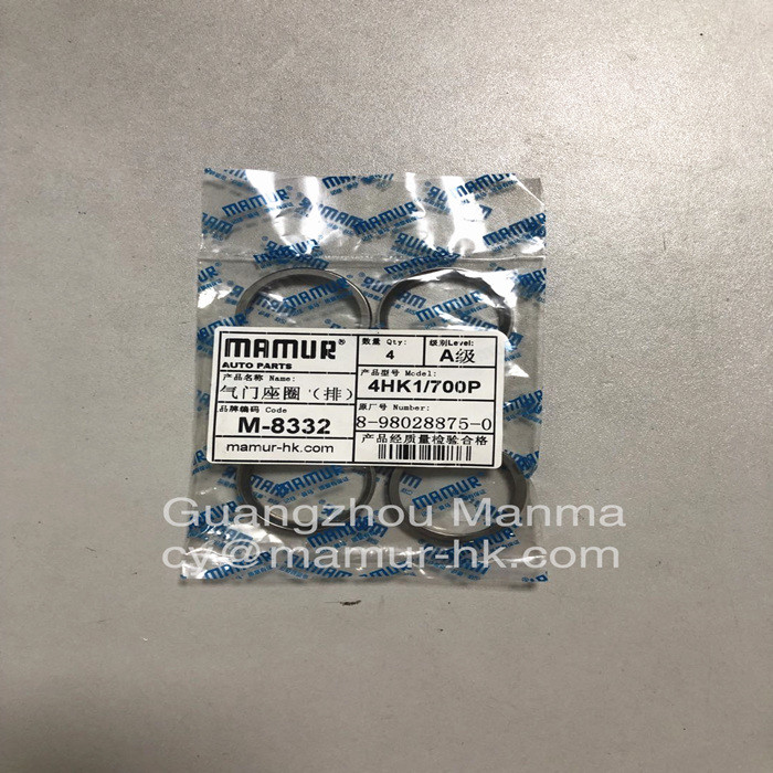 Valve Insert Seat Exhaust Truck Auto Part For 4HK1 6HK1 8-98028875-0
