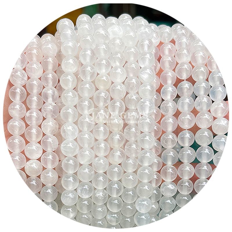 Wholesale Round Natural Stone Beads Round Loose Gemstone Beads Accessories 8mm Aquamarine Loose Beads for DIY Jewelry
