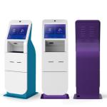 19 Inch Hotel Check In Kiosk With Passport / ID Scanner Hotel Key Card Dispenser