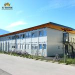 Temporary Light Steel Frame Prefab House White Grey 50/75/100mm Thickness