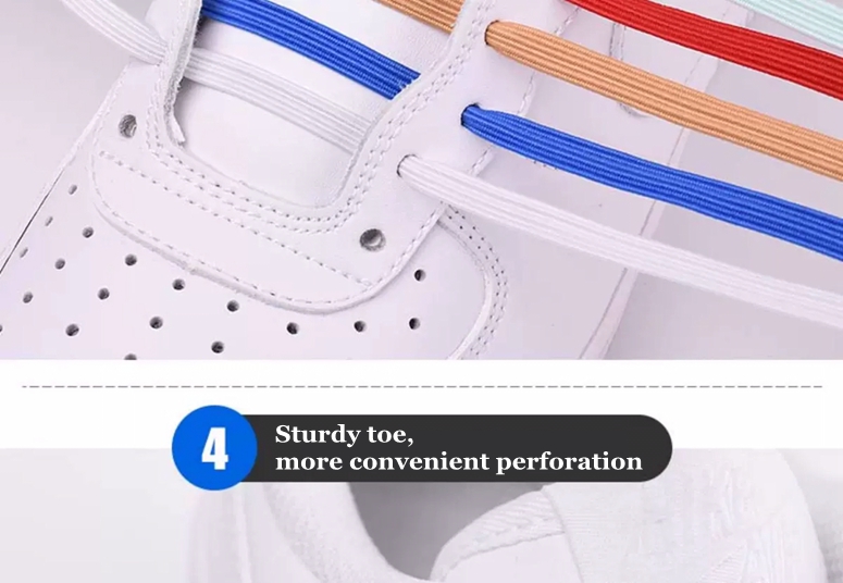 2020 New Colorful Fashion Silicone Lazy Shoe Lace