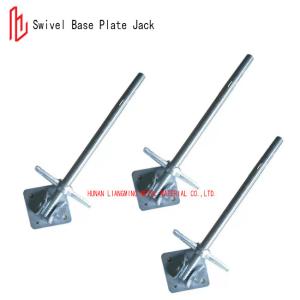 Quality Painted / Galvanized Swivel Base Plate Jack EN74 AS1576.2 Standard wholesale