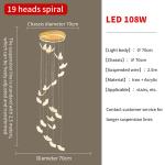 Pendant Chandelier For Ladder Revolving Staircase Butterfly Lighting（WH-NC-83)