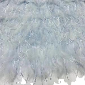 Quality Supoo Luxurious 3D feathers lace with sequins embroidery lace wedding bridal dress African lace fabric wholesale