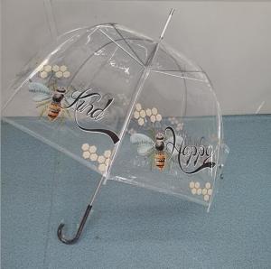 Quality TUV Automatic Open Clear POE Kids Compact Umbrella 100cm wholesale