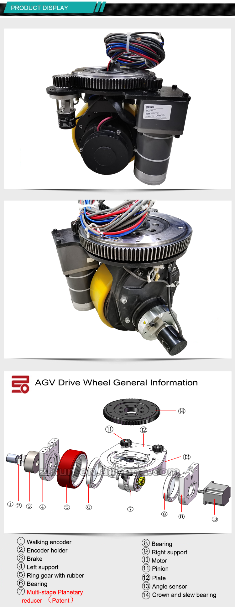 650W DC Motor Drive Wheel
