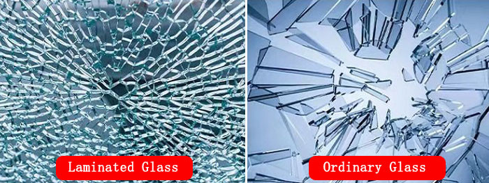 Curved Laminated Glass 5+5mm Interlayer White Glass Tempered Glass Processing