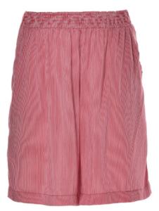 Quality Warm Pink Ladies Corduroy Shorts , Womens Knee Length Trousers Smock Design wholesale