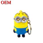OEM Cartoon Cute Gudetama Egg Yolk Keychain Figures Custom Keychain Toy Action