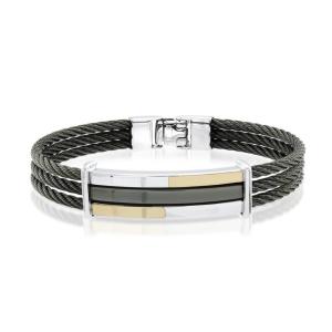 Quality Mens Braided Leather Wrap Bracelet With Stainless Steel Clasp PU Leather Bracelet wholesale