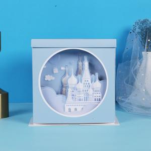 China OEM ODM Birthday Wedding Tall Transparent Cake Box on sale