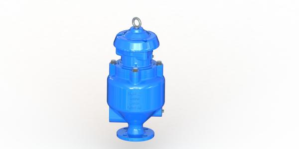 Spill Free Wastewater Vacuum Release Valve , Fushion Bonded Epoxy Air Release