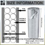 Double Bubble Reflective Insulation Roll Skylight Cover To Block UV Sun Heat
