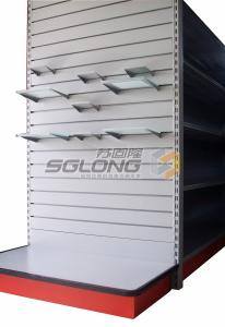 Quality Twin Slot Upright Trade Show Supermarket Model Shelves Customizable Wine Style wholesale
