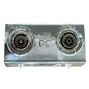 Quality High End Home Dual Burner Gas Stove Stainless Steel Design Combines Style And Performance wholesale