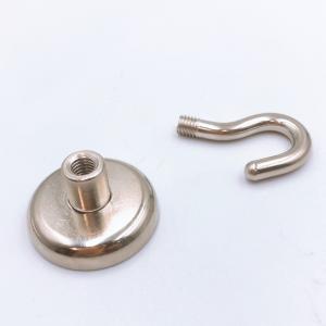 Quality Heavy Duty Magnetic Hook N35 Neodymium Hook Magnet With Nickle Coating For Outdoor Use wholesale