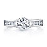 Lab Diamond Wedding Band VVS Clarity HPHT Round Cut Lab Grown Diamond Ring