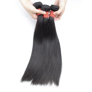 Quality Silky Straight Bundles With Closure , Super Double Drawn Straight Hair wholesale