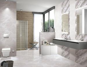 Quality 0.1 W.A Contemporary Residential Building , 9mm Bathroom Ceramic Wall Tiles 30x60cm wholesale