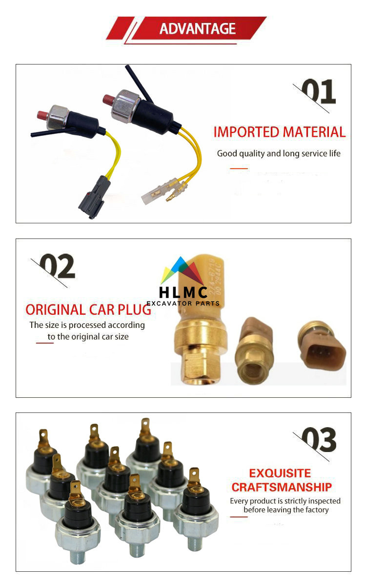 T0411-04301 Engine Oil Pressure Sensor Excavator Parts Accessories Construction Machinery Parts